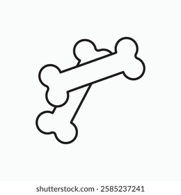 Bones icon. simple vector icon
