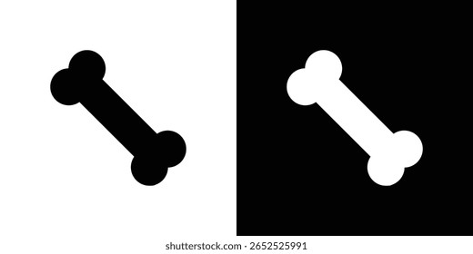 Bones icon symbol collection. Flat vector stock illustration.