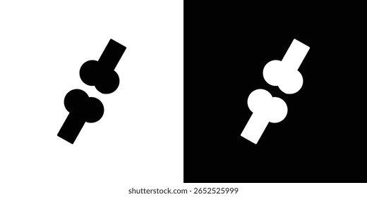 Bones icon symbol collection. Flat vector stock illustration.