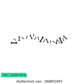 bones icon symbol logo template design element