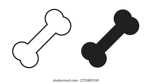Símbolo do ícone Bones. Vetor EPS 10. ícone de linha e glifo