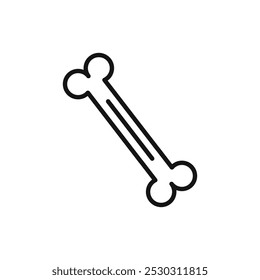 Bones icon Thin line art isolated