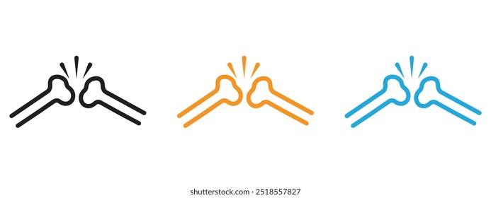 Ícone de Bones Conjunto de ilustrações de linha fina