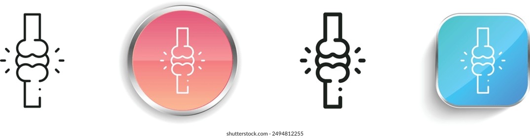 bones icon. Thin Linear, Regular and Button Style Design Isolated On White Background