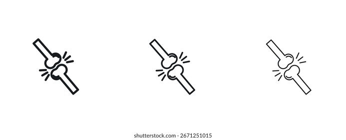 Huesos icono Ilustración vectorial eps. Ilustraciones de esquema de Vector