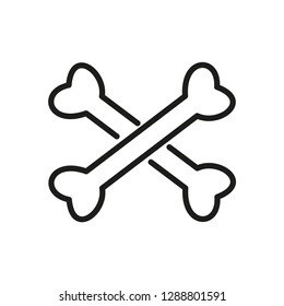 Bones icon vector logo template