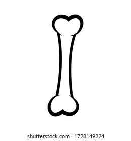 Bones Icon Vector Logo Template Design