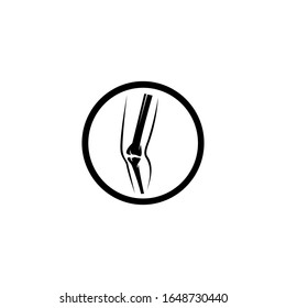 Knochen-Gelenkschenkel-Symbol flache Vektorillustration von Symbolen für menschliche Teile für ui und ux, website oder mobile Applikationen. Symbol einzeln auf weißem Hintergrund.