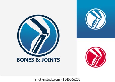 Bones And Joints Logo Template Design Vector, Emblem, Design Concept, Creative Symbol, Icon