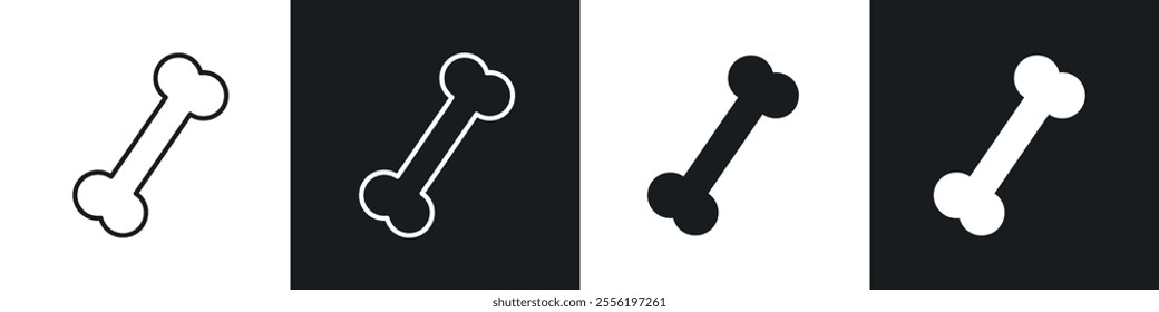 Bones linear icon set for app, and web design.