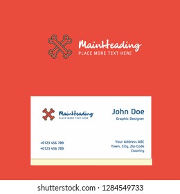 Bones  logo Design with business card template. Elegant corporate identity. - Vector