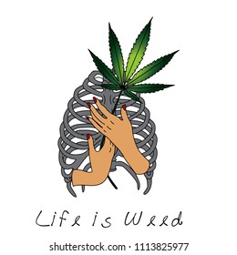 Bones and marijuana make strong bones.