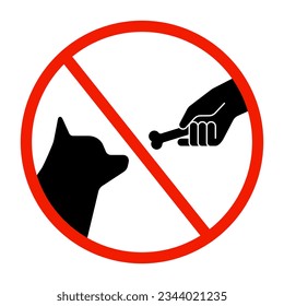 Bones are not safe for dogs Don’t give a dog a bone logo warning sign background