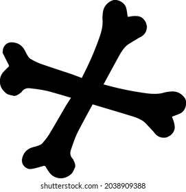 Bones on a white background. Vector illustration.