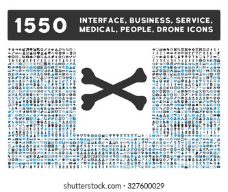 Bones and other web interface, business tools, people poses, medical service vector icons. Style is flat symbols, bicolored, rounded angles, white background.