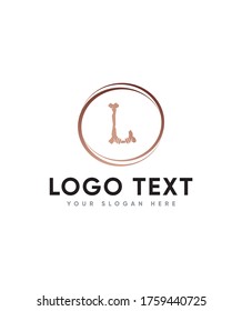 Bones style letter type L logo template, Vector logo for business and company identity 
