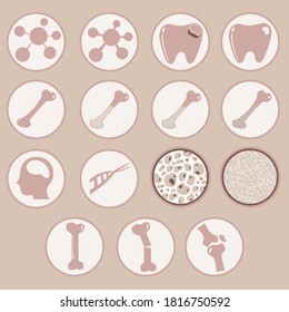 Bones and Teeth,Cavities,Thought Brain,Wise,Cell,Brain Cell Vector