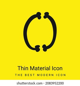Bones Thin Filled Couple minimal bright yellow material icon