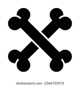 Icono De Glifo Vector De Huesos Para Uso Personal Y Comercial.
