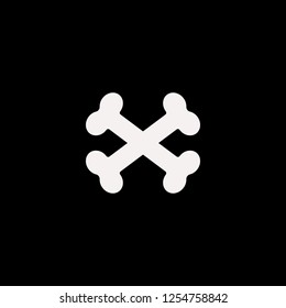 bones vector icon. flat bones design. bones illustration for graphic 