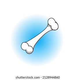 a bone-shaped image or vector is suitable for a dog food logo