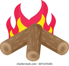 bonfire buffet Concept, Thanksgiving Day  Dinner Vector Icon Design, Harvest festival Symbol, Secular holiday Sign, Religious and cultural traditions Stock Illustration