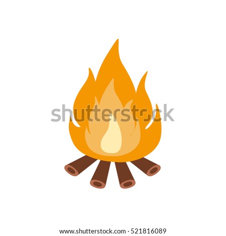 The mountain burns Nature
