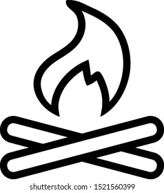 Bonfire Camp fire flame icon