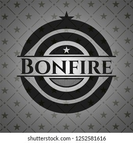 Bonfire dark icon or emblem