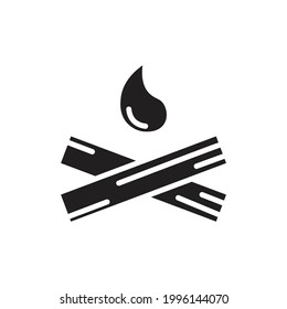 Bonfire Filled Icon Vector Illustration