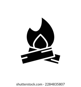 Bonfire Filled Icon Vector Illustration