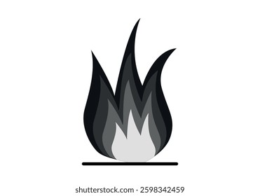 Bonfire or fire flame icon