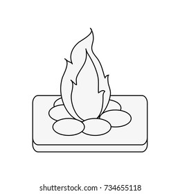 bonfire fire icon image
