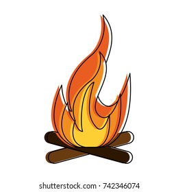 bonfire fire icon image 