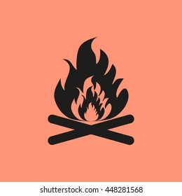 bonfire. Fire Vector. Fire flames