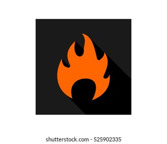 bonfire heat hot flare fire burn blaze image vector icon logo