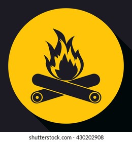 Bonfire icon.