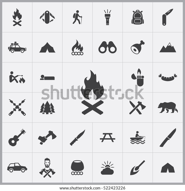 bonfire icon. camping icons universal set for web\
and mobile