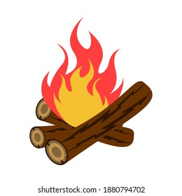 Bonfire icon design template vector isolated illustration