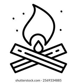 Bonfire Icon Element For Design