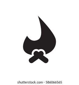 bonfire icon illustration isolated vector sign symbol