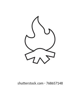 bonfire icon illustration isolated vector sign symbol