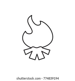 bonfire icon illustration isolated vector sign symbol