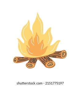 bonfire icon isolated white background