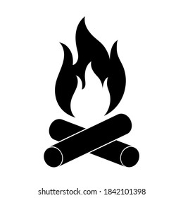 Bonfire icon, logo isolated on white background