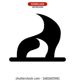 bonfire icon or logo isolated sign symbol vector illustration - high quality black style vector icons
