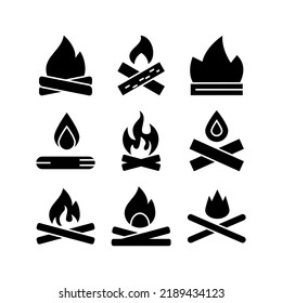 bonfire icon or logo isolated sign symbol vector illustration - Collection of high quality black style vector icons
