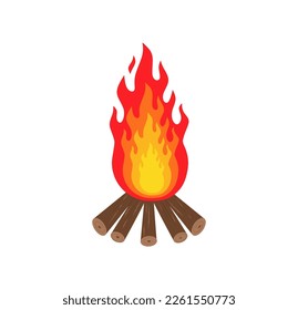 Logo-Symbol für das Bonfire-Symbol, Vektorsymbol