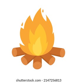 bonfire icon on white background