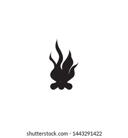 bonfire icon sign signifier vector